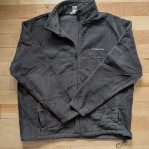 Columbia Men's Dark Gray/Brown Fleece Jacket